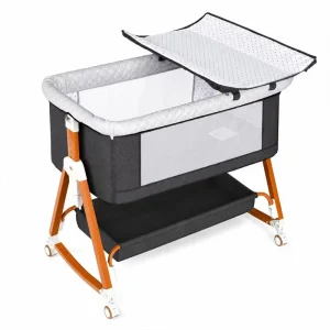 Baby Bassinet Bedside Sleeper with Diaper Changing Table
