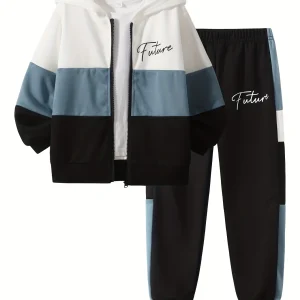 Boys Hooded Zip  Versatile Winter Playwear