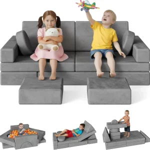 18Pcs Play Couch for Kids, Modular